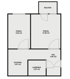 2-pokojowe mieszkanie z balkonem | Gdańsk Żabianka