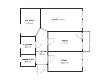 3 pokoje Sopot | kamienica | wysoki sufit