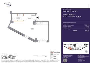 Lokal biurowy 36,06 m² | Alvarium 30 | Gdynia Redł