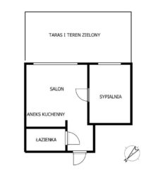 Apartament 42m2 z ogrodem | Blisko plaży
